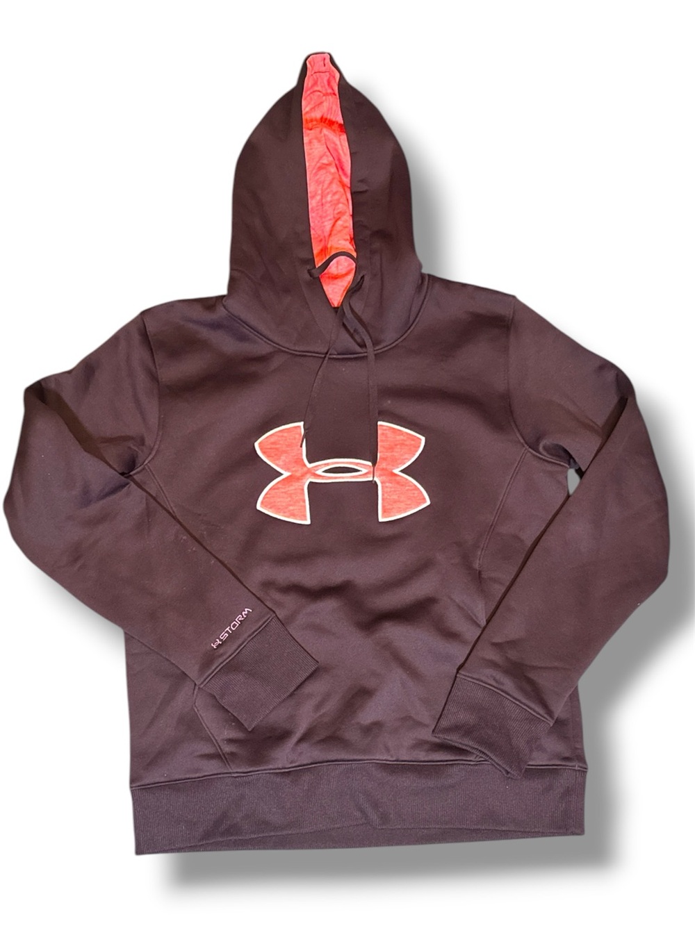 Under Armour Plum ColdGear Top with pink logo and trim
